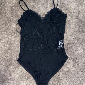 (F21) Black Lace Teddy